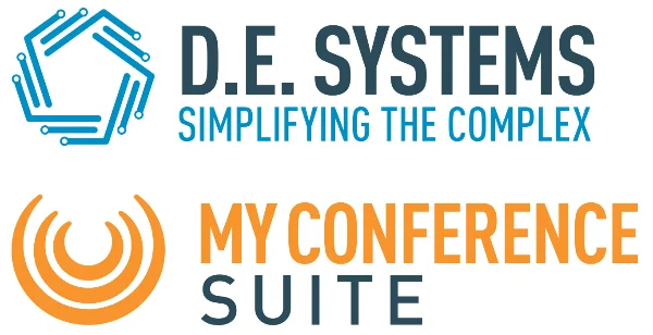 DE Systems and My Conference Suite logos